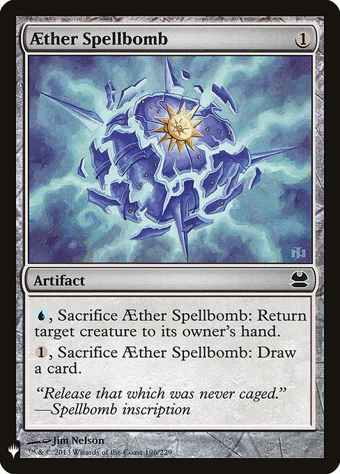 0196 【EN】 上天の呪文爆弾/Aether Spellbomb The List MMA