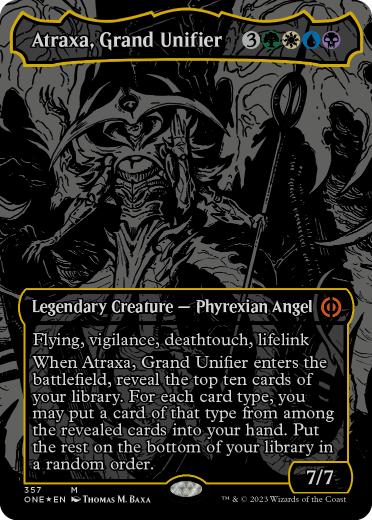 0357 【EN】 【オイルスリック・Foil】 偉大なる統一者、アトラクサ/Atraxa, Grand Unifier ONE-BF