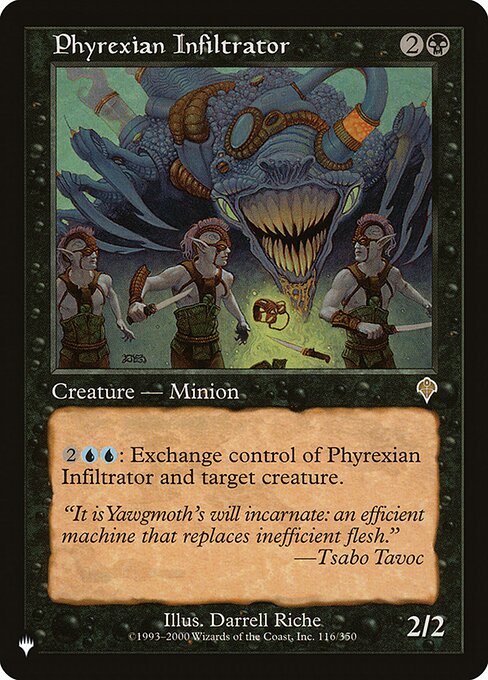 0116 【EN】 ファイレクシアの浸透者/Phyrexian Infiltrator The List INV