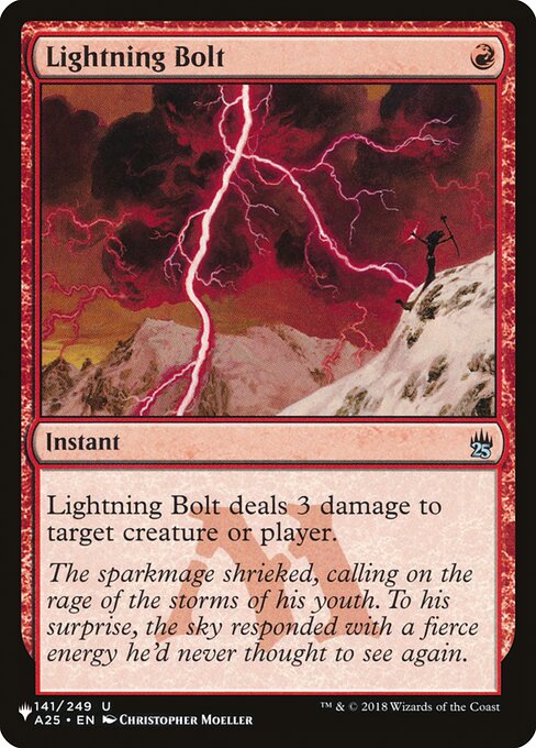 0141 【EN】 稲妻/Lightning Bolt A25 The List